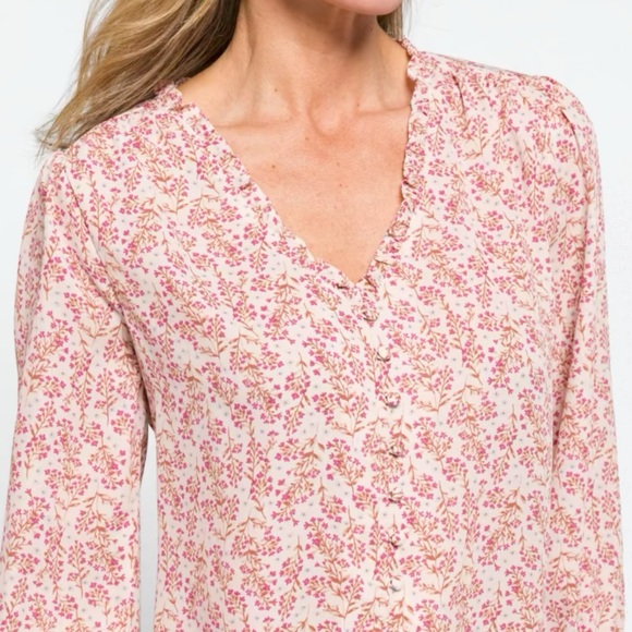 LUSHKendra Button Down BlouseXL | Off-White - Picture 4 of 6